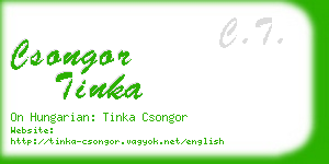 csongor tinka business card